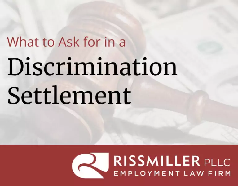 what to ask for in a discrimination settlement