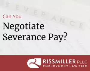 can you negotiate severance pay