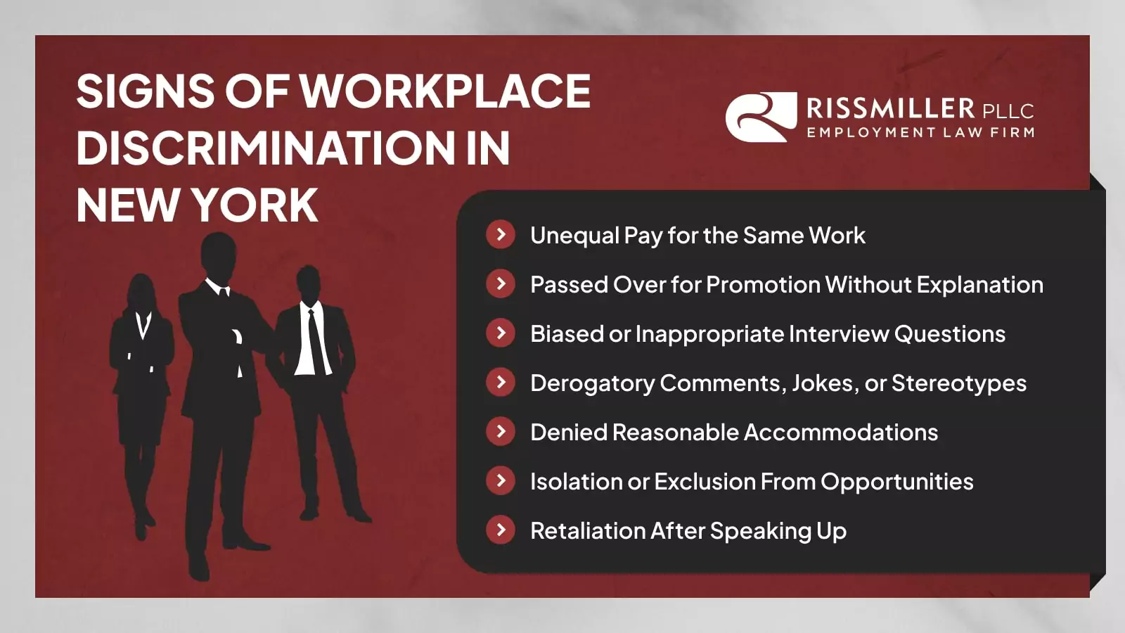 signs of workplace discrimination in New York