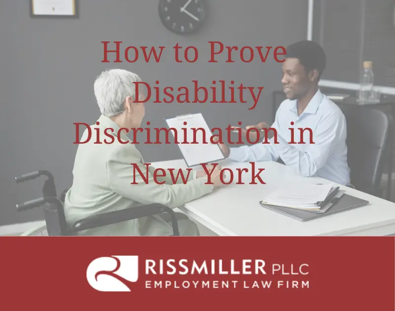 how to prove disability discrimination in new york